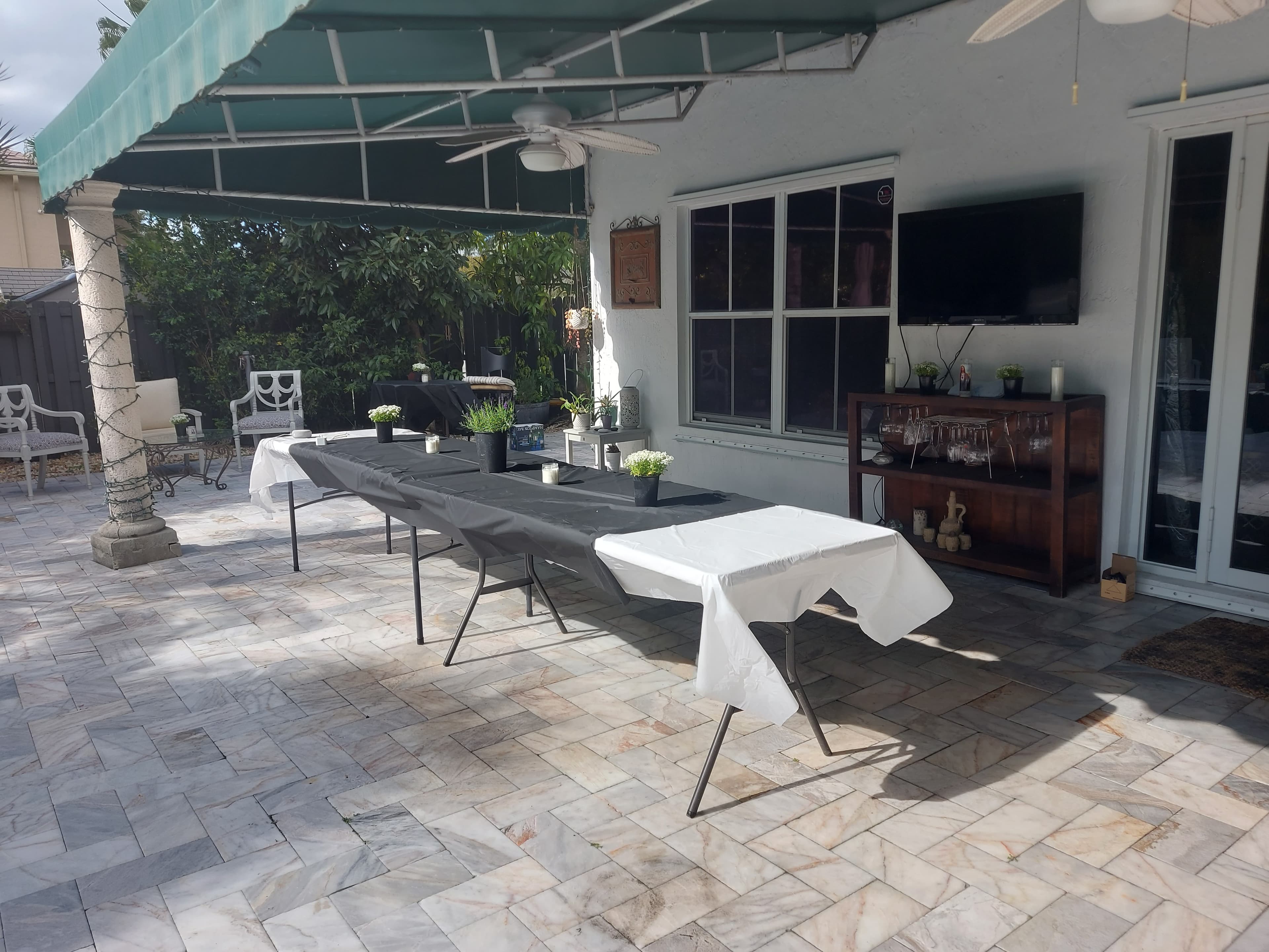 Tables prepared for the February 2024 kickoff gathering